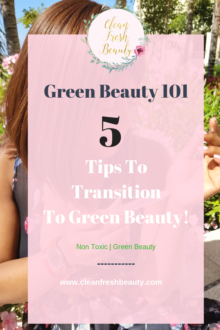 Thinking about Transitioning to Green Beauty? This blog post is all about a smooth transition to natural skin care products. This is an introductory you want to read about. Click to read more! #greenbeauty #organicbeauty #naturalproducts 