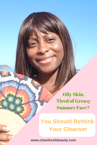 Oily skin can become so greasy and uncomfortable during summer. There are natural ways to deal with oily skin during summer. In this blog post, I share my tips and trick about dealing with oily skin naturally during summer. Click to read more #greenbeauty #organicbeauty #oilyskin #naturalproducts