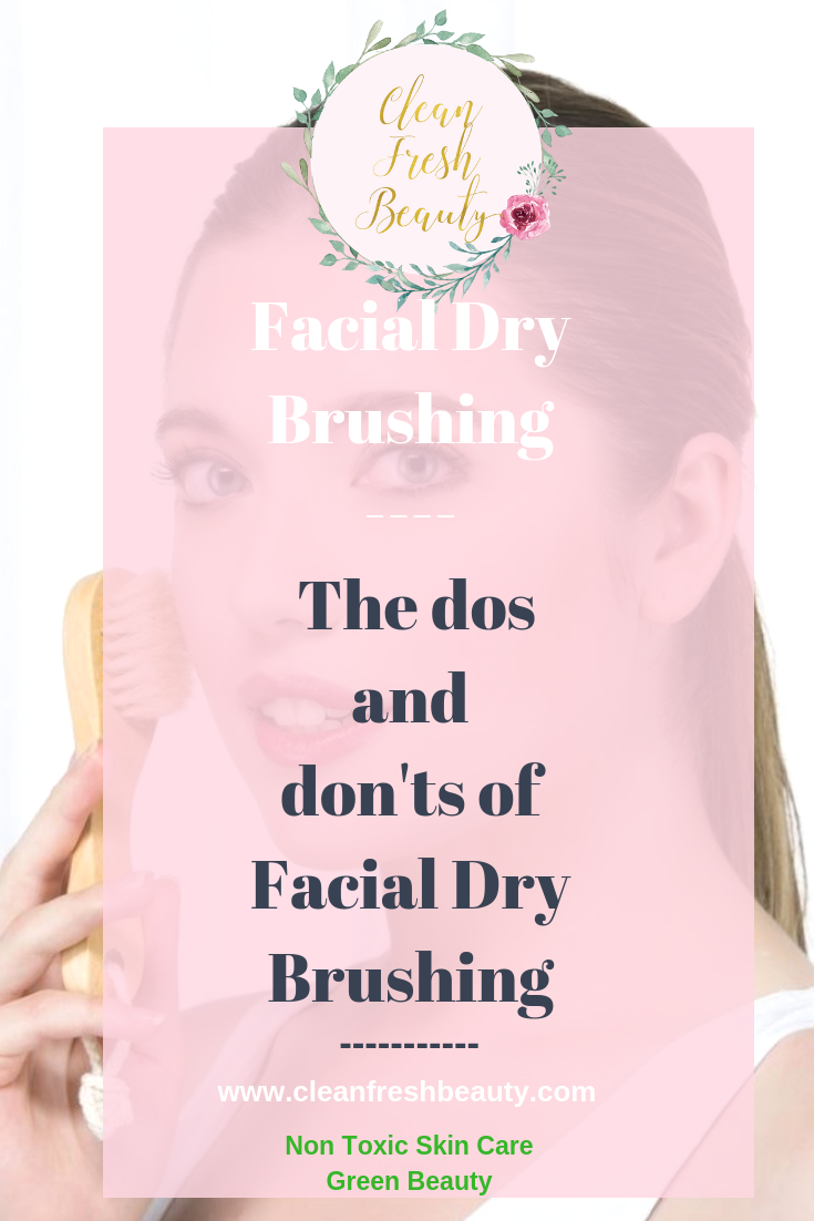 You probably heard about facial dry brushing. It has so many skin benefits. In this blog post, I share with you the benefits of facial dry brushing, the do's and don'ts of facial dry brushing and more. click to read and find out. #greenbeauty #facebrush #drybrushing #naturalproduct #naturalskincare