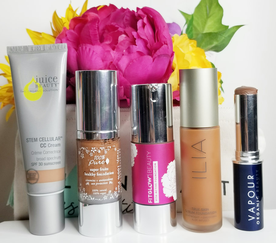 What natural non-toxic foundation is best for your skin type? Read this blog post to find the foundation that will work best with your skin type. All these foundation have also an option for dark skin tone. #darkskin #naturalcosmetics #nontoxic #foundation