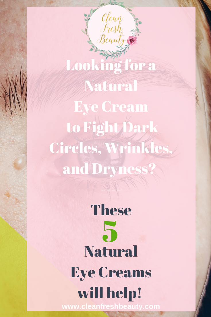 Tired of the fine lines around your eyes and dry dark undereyes? A natural eye cream might be the answer. In this blog post, I share about the most effective eye creams to deal with dark circles, dry undereyes, puffines, and more. Click to read more. #darkcircles #greenbeauty #eyecream #naturalproducts