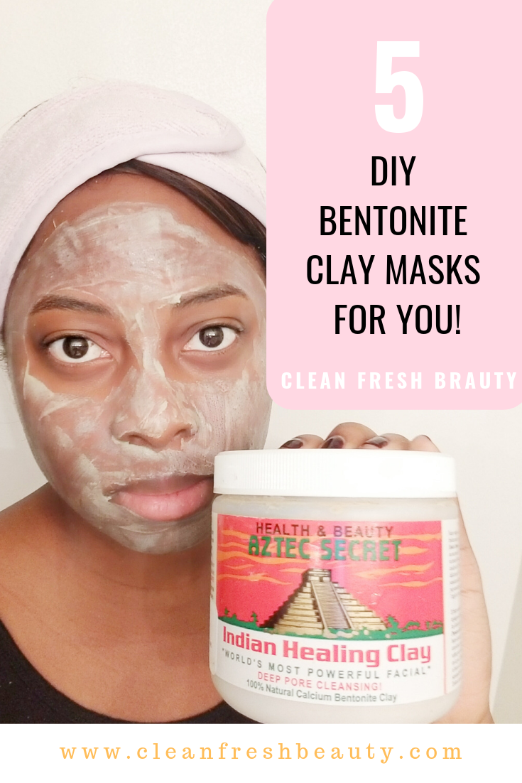 Looking for a smooth and glowing skin? Clear your pores with these DIY clay masks. You will find a DIY mask for your type of skin. #greenbeauty #naturalskincare #nontoxic #diy