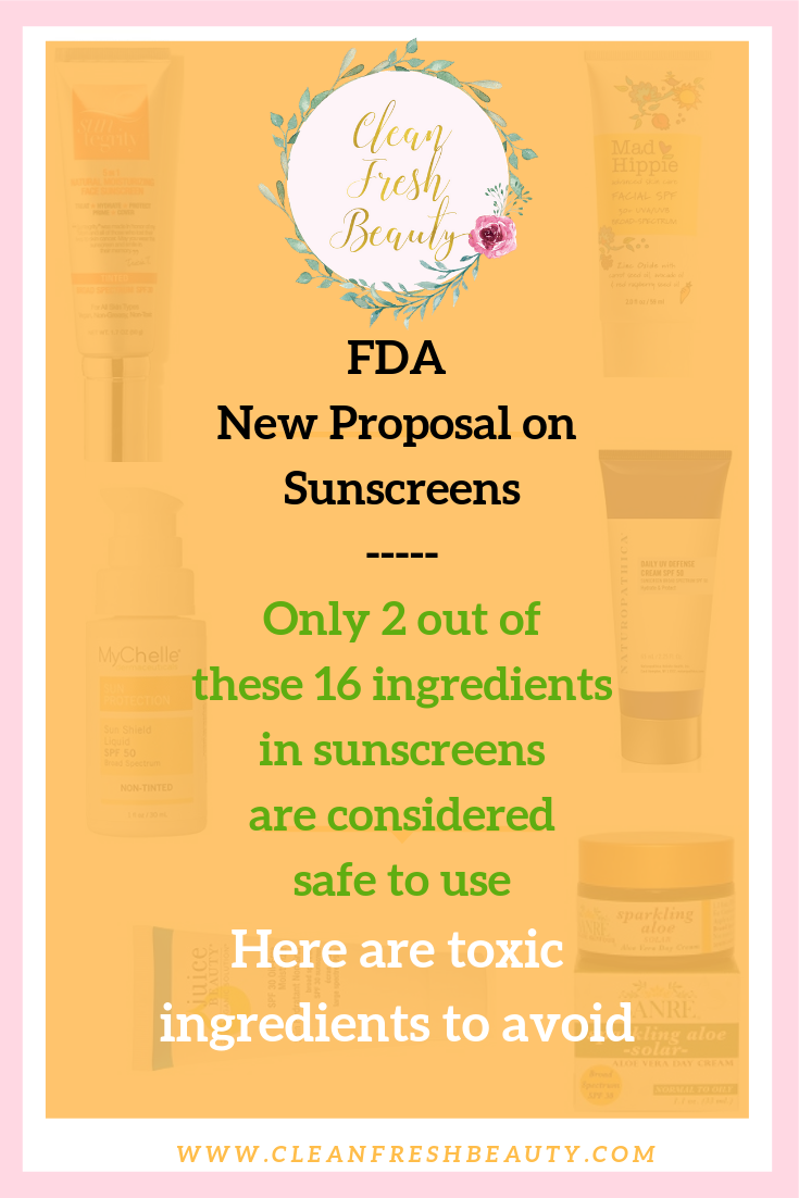 How To Choose A Sunscreen For Your Skin Type? The FDA has a new proposal on sunscreens. Click through to read about it and find out how to choose a natural sunscreen for you skin type. #naturalsunscreen #naturalproducts #greenbeauty
