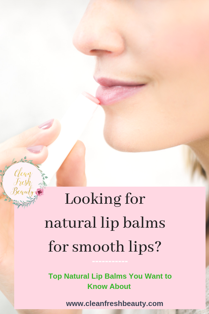 Chapped dry lips? I tried several natural lip balms and I share my top favorites in this blog post. They are super moisturizing and protect your lips naturally all day long. Click to read more! #greenbeauty #naturalbeauty #lipbalms 