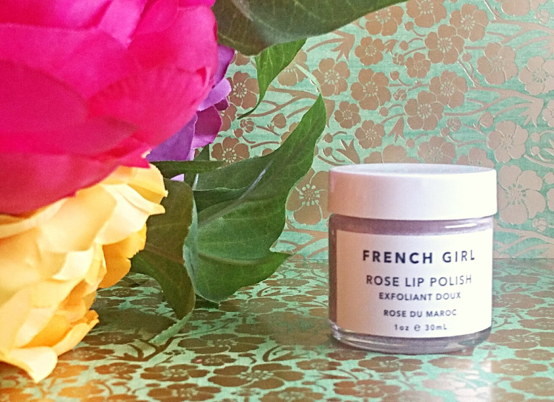 French Girl Organics | Rose Lip Polish | Vegan, 100% Natural Lip Scrub Picture
