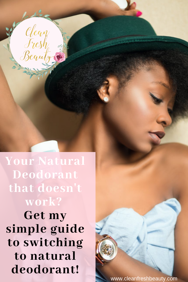 Have you tried to switch to natural deodorant and it did not work? I have a lot of tips and tricks to share with you. Click thru to read my blog post. #naturaldeodorant #naturaldeodorants #greenbeauty #organicbeauty #magnesiumdeodorant 
