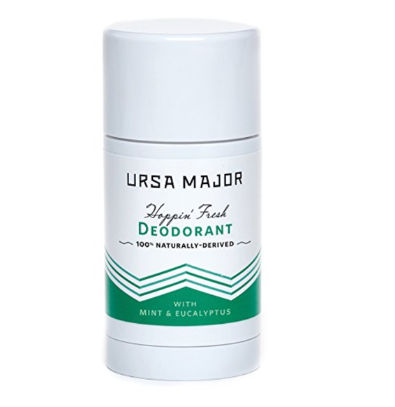  The peppermint and eucalyptus scent of the Ursa Major Hoppin' Fresh Deodorant is just so uplifting and makes me feel so great when I use it. kaolin clay absorbs the sweat and moisture very well during the day.