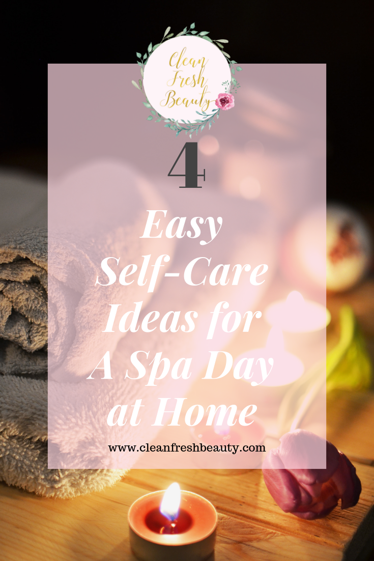 Self-care is so important. In the plane, they tell us to put on our oxygen mask on first before helping anyone else. In this blog post, I share with you 4 ways to naturally create a natural spa-day at home. From aromatherapy to DIYs, these are easy ways to naturally relax. #greenbeauty #aromatherapy #wellness