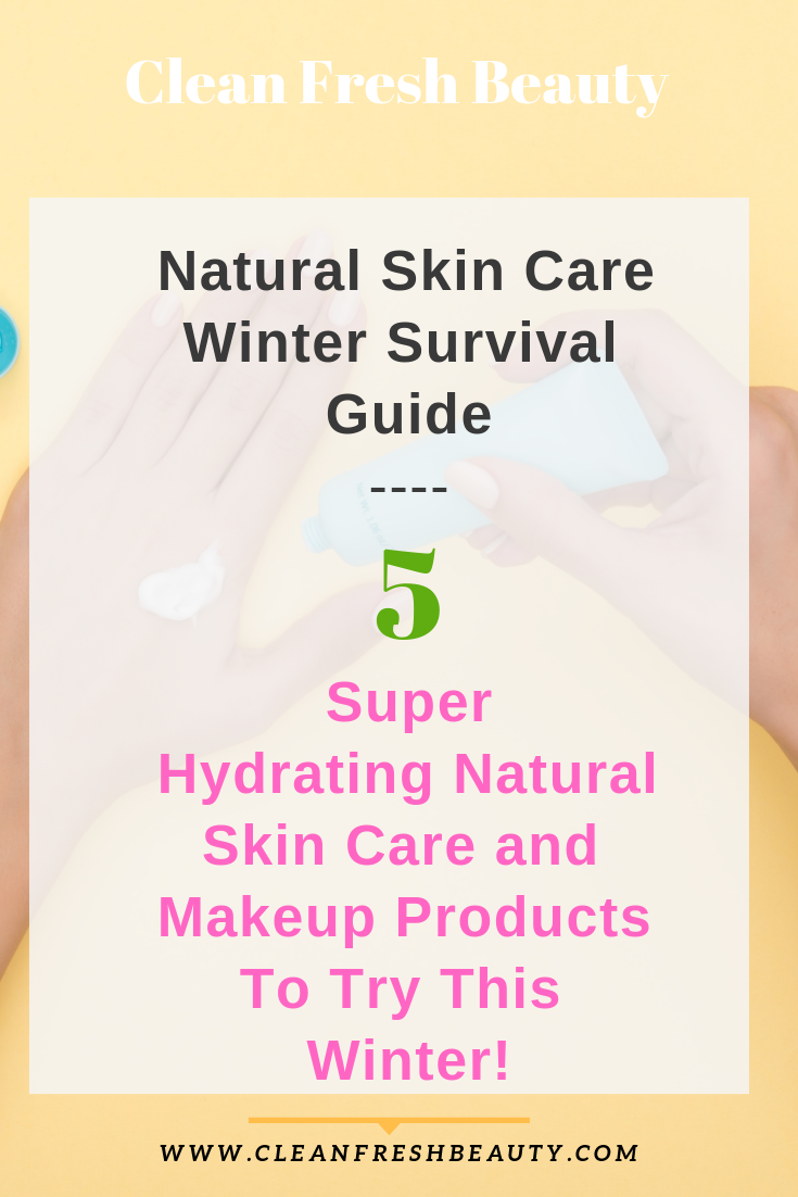 Want to avoid dry dull skin this winter naturally? There are many hydrating natural skin care products that can help. In this blog post, I share with you some of my favorite super hydrating natural skin care and makeup products. Click to read more! #greenbeauty #dryskin #dullskin #naturalproducts 